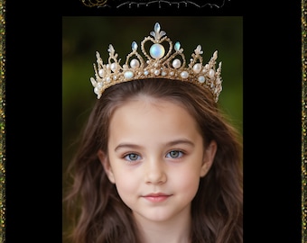 Mermaid Royal Crowns Mini kit overlays, props (PNG) for Mermaid Photography and Composites in Photoshop, girls fantasy, printable Download