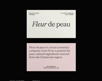 Minimalist Business Card | Print Template | Editable with Canva Free | Professional Business Card | Visiting Card