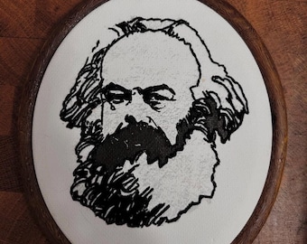 Karl-Marx-Stickerei