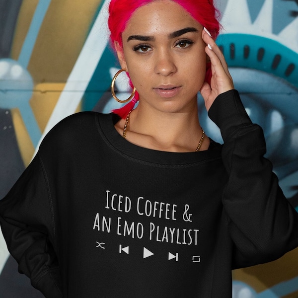 Emo Music Shirt, Elder Emo Hoodie, Emo Playlist Sweatshirt, Retired Emo Kid, Millennial Emo Crewneck, Former Skater Kid, Goth Pop Punk