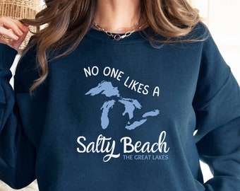 Michigan Crewneck  Michigan Sweatshirt Midwest Sweatshirt Michigan Shirt Michigan Sweater Michigan Crew Neck Michigan Hoodie Unsalted