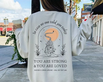 988 Sweatshirt Mentale Gesundheit Sweatshirt 988 Shirt Sie Matter Shirt Depression Shirt Suizid Bewusstsein Sie sind genug Shirt Be Art To Your