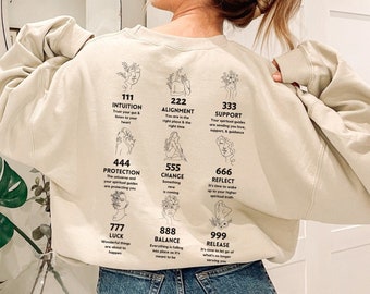 Sudadera con número de ángel Número de ángel Número de ángel Camiseta con número de ángel 222 Número de ángel 444 Sudadera con capucha con número de ángel Camiseta con ángel