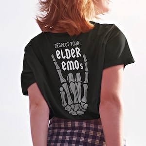 Elder Emo Shirt Emo Shirt Emo Clothing Emo Clothes Emo Music Shirt Emo Aesthetic Emo Band T Shirt Retired Emo Kid Pop Punk Shirt Stoner Gift