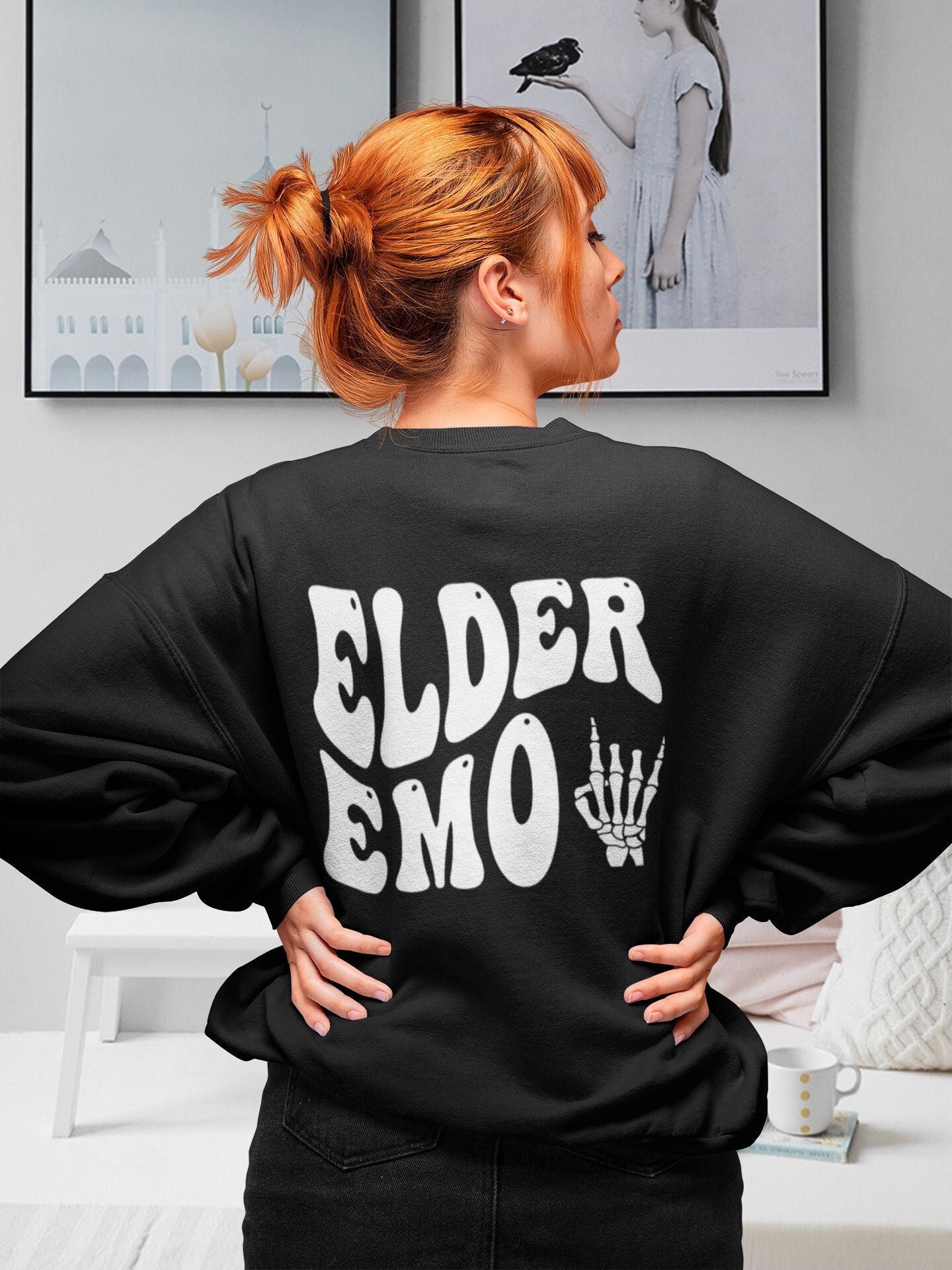 Elder Emo Pins -Sceneior Citizen It Wasn't A Phase Spider Webs