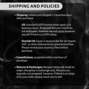 Tatuaje semipermanente "To Whatever End"/Trono de Cristal imagen 5