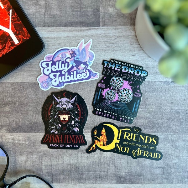 Sarah J Maas Stickers Set - Etsy