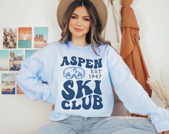 Aspen Sweatshirt Colorado Sweatshirt Ski-Sweatshirt Berg Sweatshirt Berge Sweatshirt Natur Sweatshirt Colorado Sweatshirts