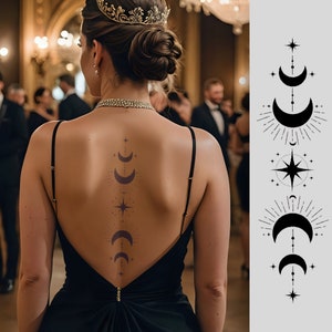 Feyre Back | Acotar Semi-Permanent Tattoo - Etsy Italia