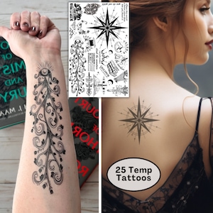 ACOTAR Temporary Tattoos ACOTAR Gifts Velaris Valkyrie ACOTAR Merch Rhysand Feyre Sarah J Maas Acosf Sjm Merch Acotar Art Throne of Glass