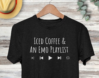 Emo Musik Shirt, Elder Emo TShirt, Emo Playlist T-Shirt, Rentner Emo Kid, Millennial Emo Tank, ehemaliger Skater Kid, Goth Pop Punk Tank