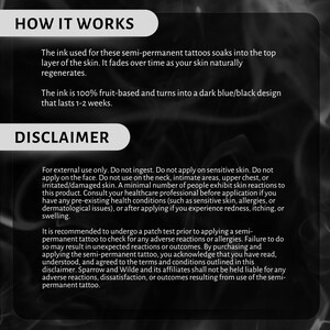 Tatuaje semipermanente "To Whatever End"/Trono de Cristal imagen 6