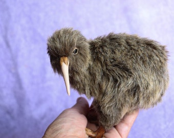 Kiwi Stuffed Bird handmade collectible toys (made to order)