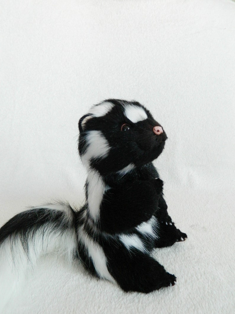 CUSTOM ORDER Baby spotted skunk toys with brown eyes OOAK Etsy
