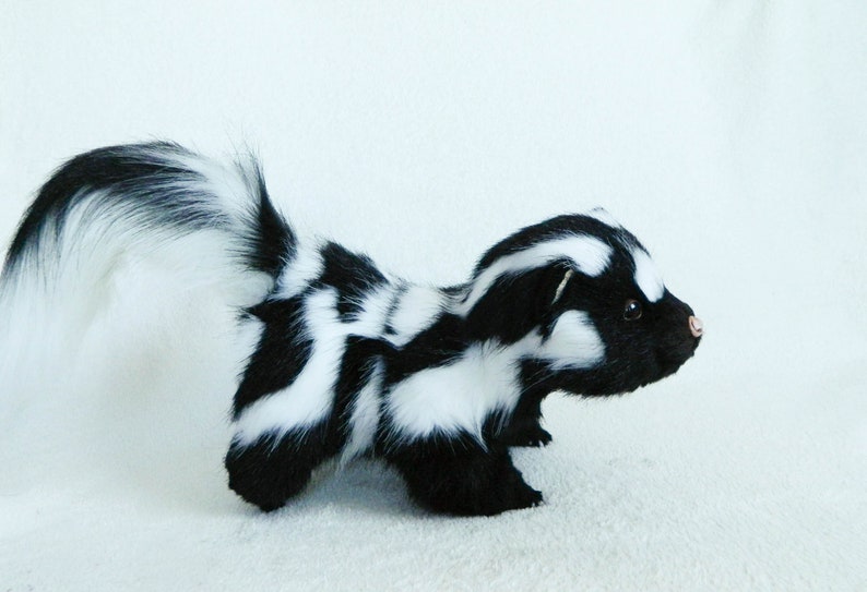 CUSTOM ORDER Baby spotted skunk toys with brown eyes OOAK | Etsy