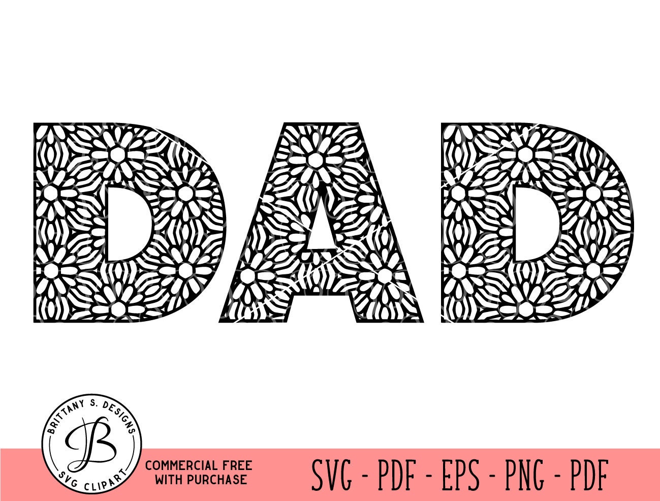 Download Dad Svg Dad Mandala Svg Fathers Day Svg Fathers Day Cut Etsy