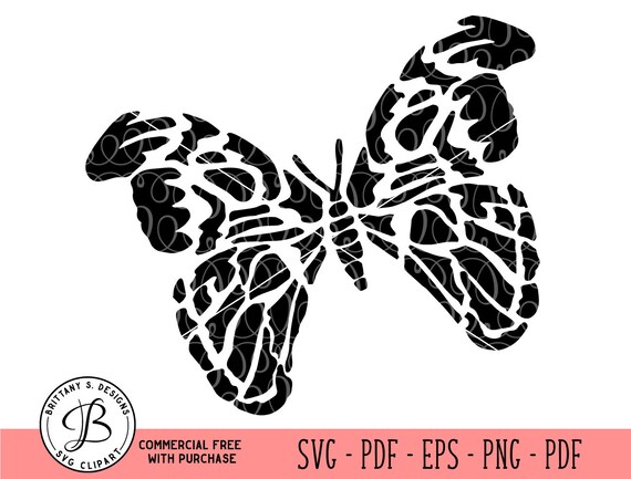 Download Handdrawn Svg Drawing Svg Butterfly Svg Butterfly Cut File Etsy