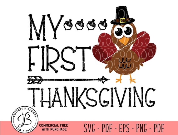 Download First Thanksgiving Svg Png Dxf Png Thanksgiving Svg Turkey Etsy