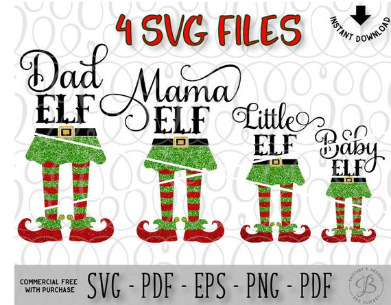 Download Family Elf Pack Svg Elf Svg Mama Elf Svg Baby Elf Svg Dad Etsy