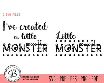 Monster SVG / Little Monster SVG / toddler svg / baby svg / kids svg / Cut files for Cricut / Cutting files / Svg files