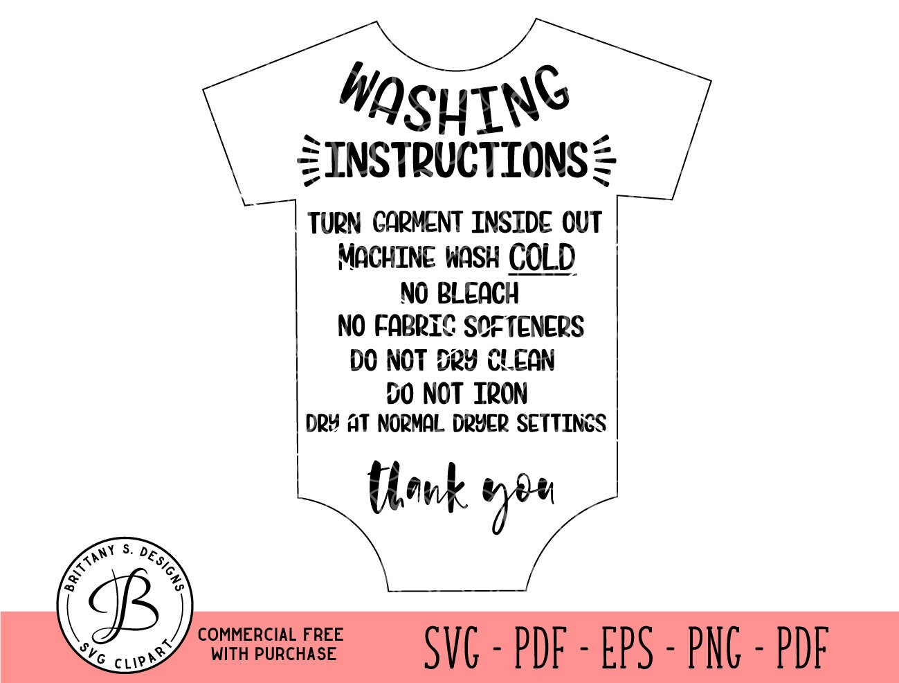 Download Body Suit Care Card SVG Care instructions SVG Silhouette ...