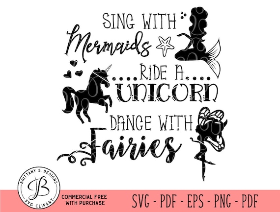 Download Mermaid Svg Unicorn Svg Fairy Svg Quote Svg Girl Svg Etsy