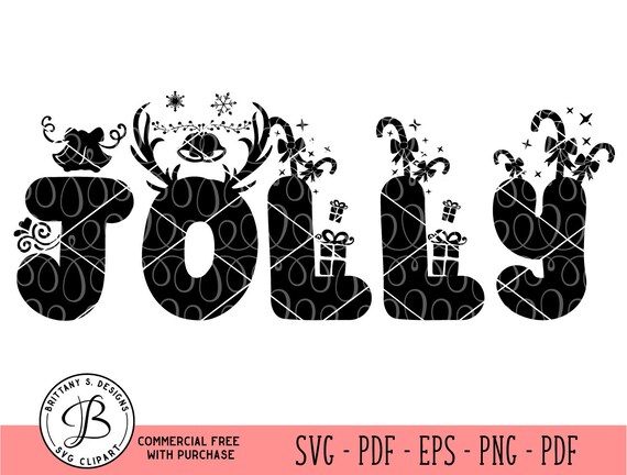 Download Free Jolly Svg Christmas Svg Christmas Cut Files Christmas Dxf Etsy SVG DXF Cut File