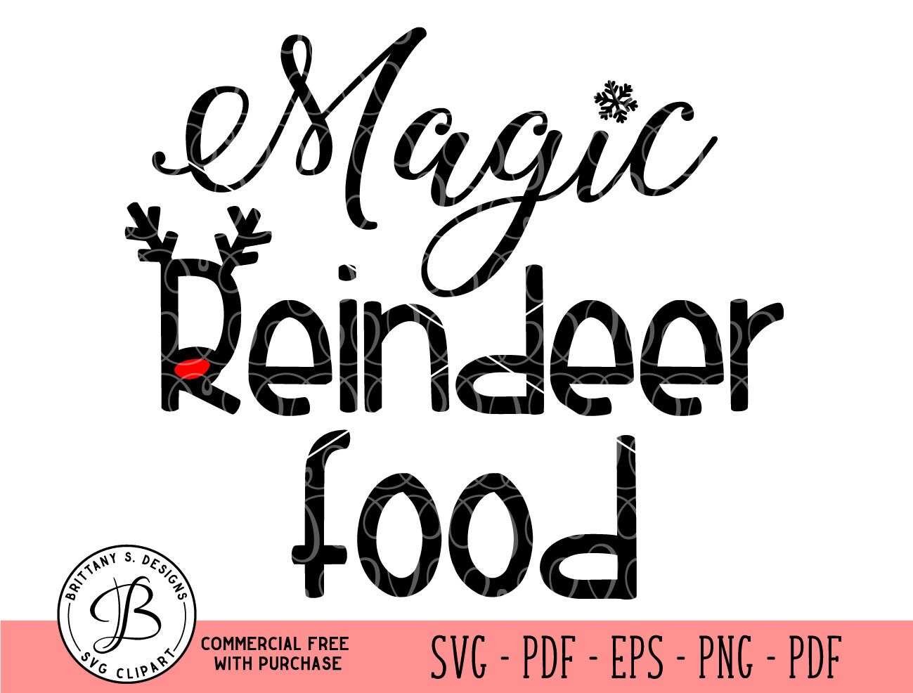 Reindeer SVG Magic Food SVG Christmas svg christmas cut | Etsy