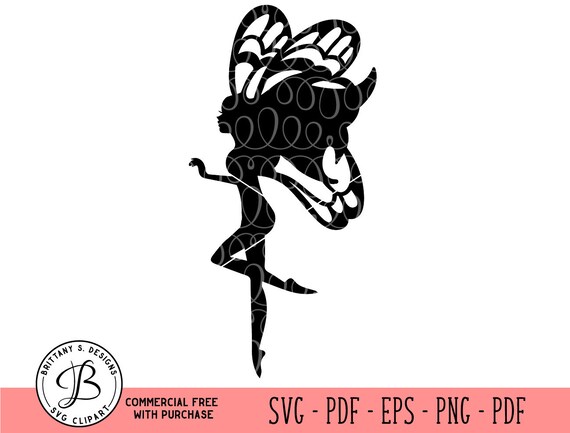 Fairy Svg Fairy Silhouette Svg Svg Fairies Fairy Cutting Etsy