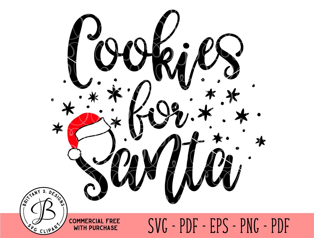 Download Cookies For Santa SVG dxf png Cookies svg Santa svg Santa | Etsy