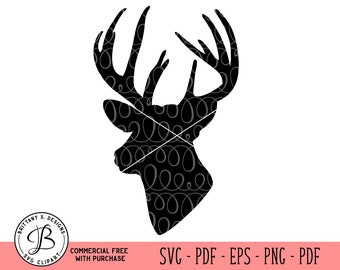 Buck SVG, Buck Silhouette svg, Reindeer svg, buck cut file, buck dxf, buck clipart, buck cutting file, svg files for cricut