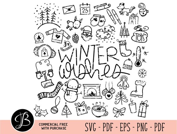 Download Winter Wishes Svg Winter Svg Winter Quote Svg Winter Design Etsy