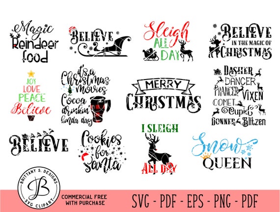 Download Christmas Bundle Svg Christmas Cut Files Christmas Svg Pack Etsy