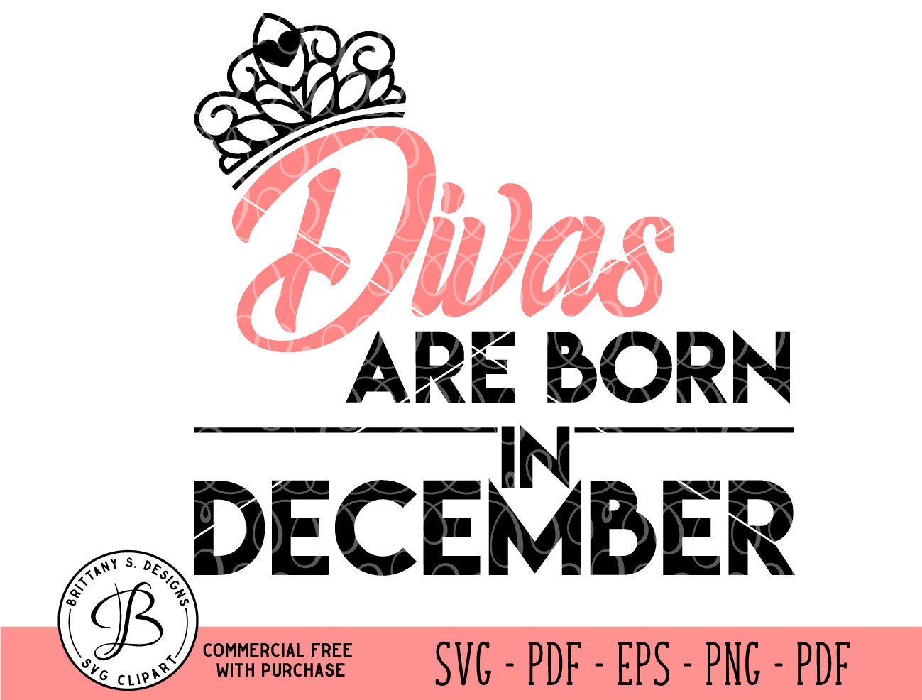 Download Divas are born in svg Diva svg December svg birthday svg | Etsy