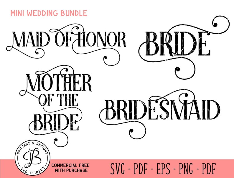 Download Wedding Bundle SVG Bundle SVG Wedding SVG Bride svg | Etsy