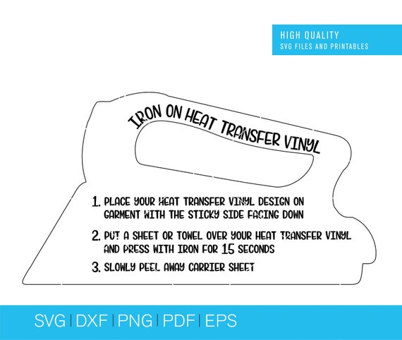 Iron on HTV Care Instructions, Care Instructions Svg, Svg Files, Care  Instructions SVG, Svg Files for Cricut, Iron SVG, Iron on Instruction 