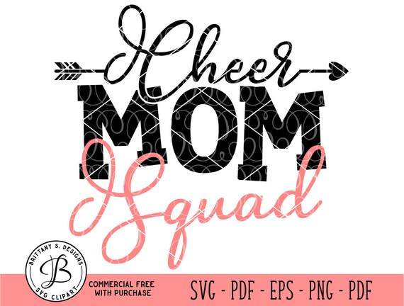 Cheer Mom Squad Svg Cheer Mom Svg Cheer Mom Dxf Cheer Mom Etsy