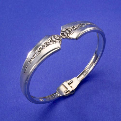 Spoon Cuff Bracelet florentine by Silver Spoon Etsy