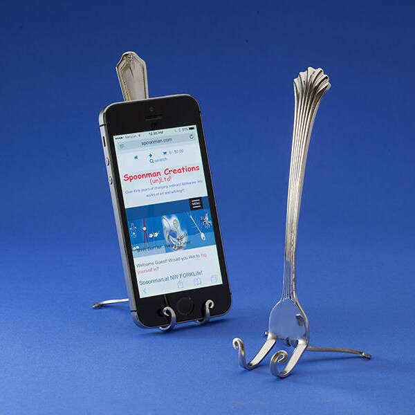 Fork Cell Phone or Plate Holder