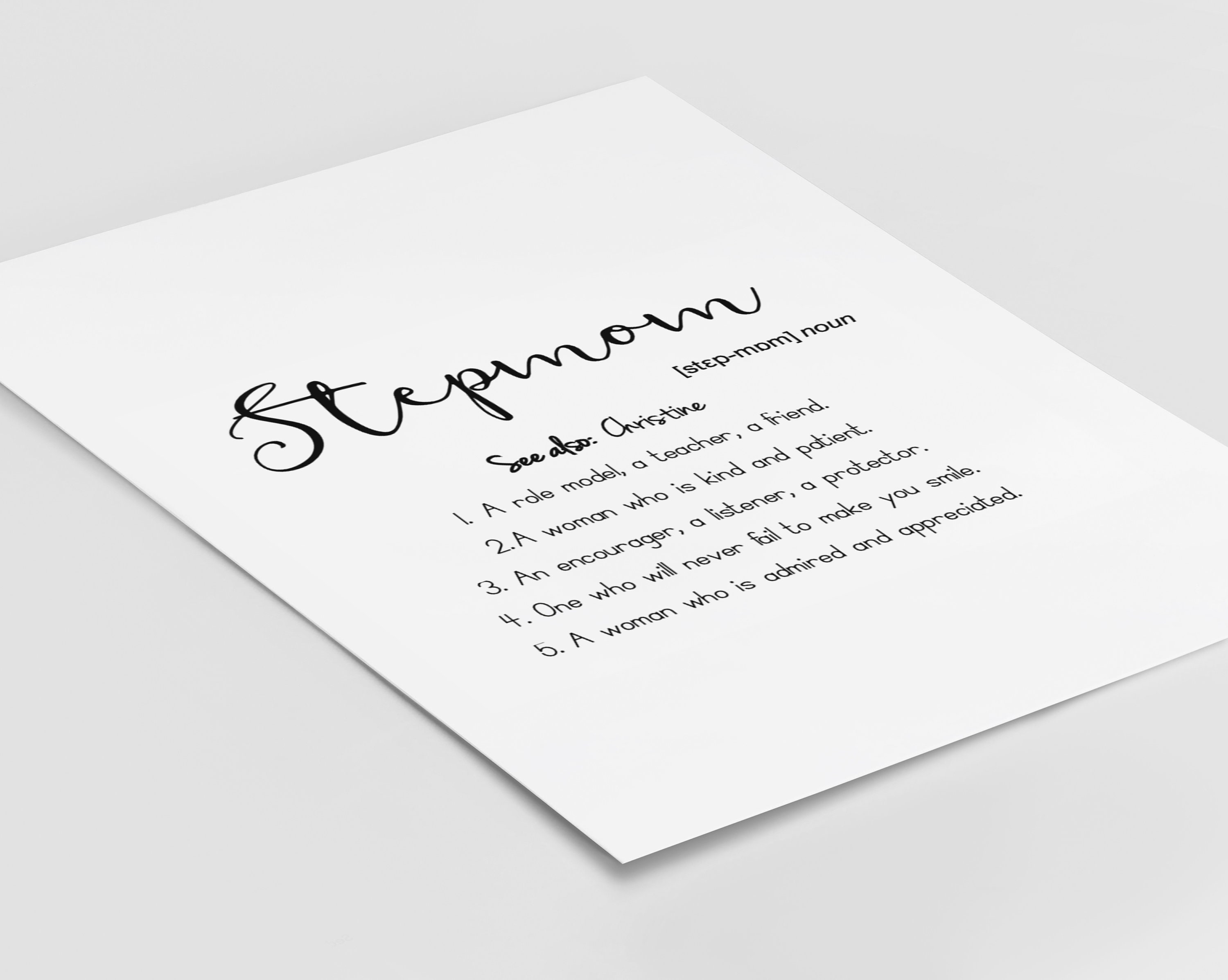Step Mum Gift Step Mother Gift Step Mum Christmas Gifts Etsy UK Step Mum Gift Step Mother Gift Step Mum Christmas Gifts Etsy UK