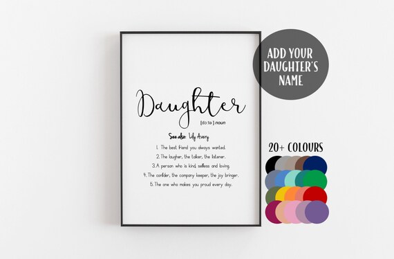 daughter bridesmaid gift