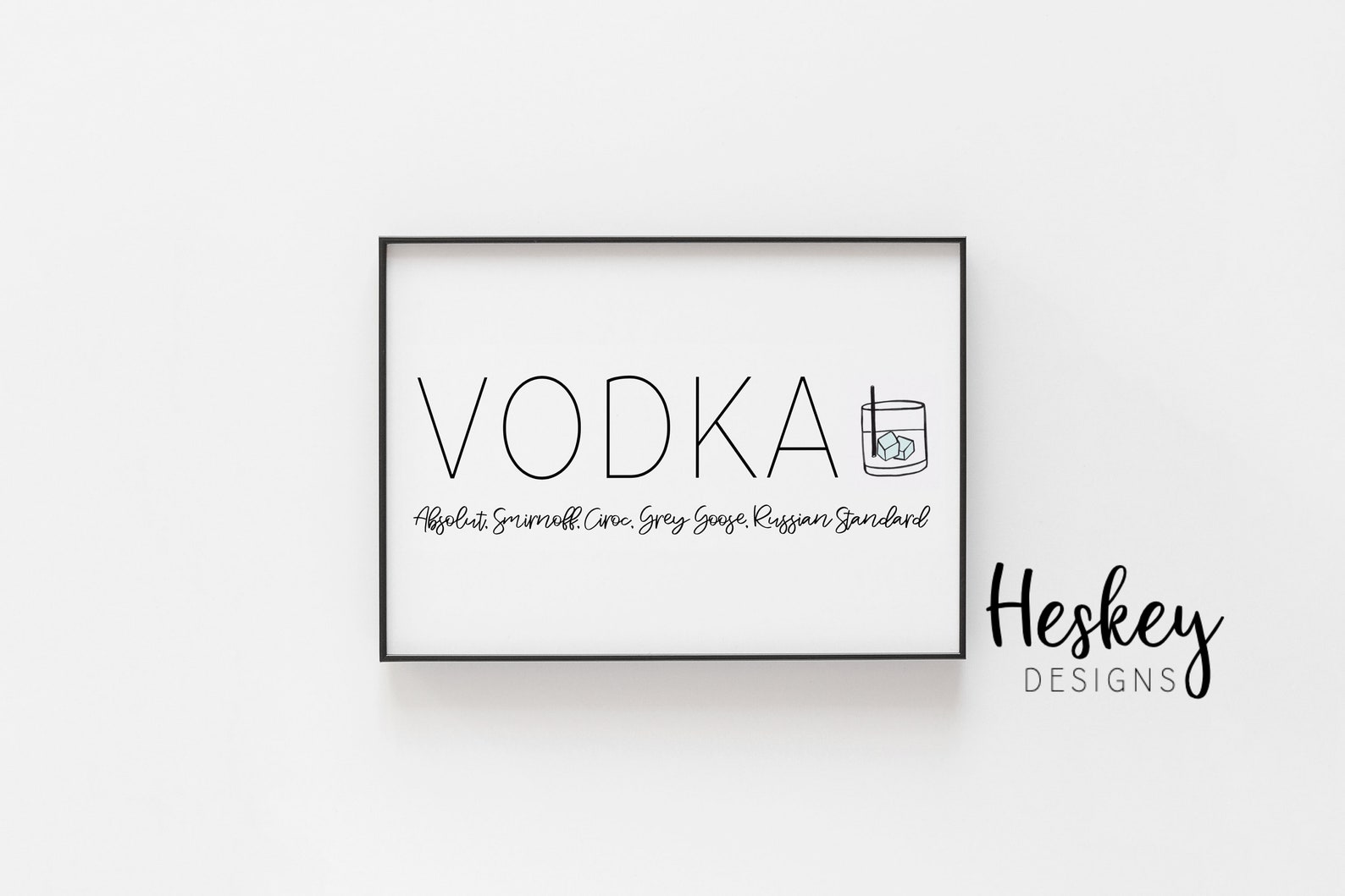Vodka gifts vodka print vodka poster vodka glass vodka Etsy
