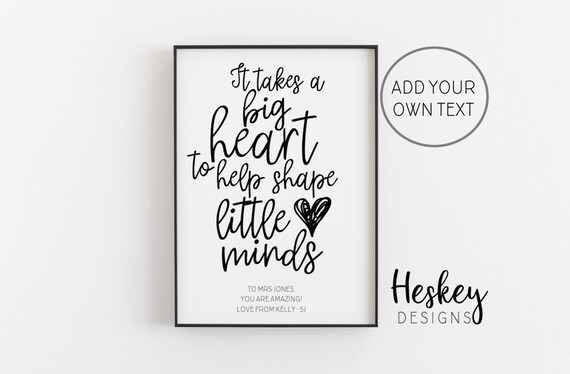 Personalised Teaching Assistant Thank You Gifts for TA Nursery Teacher Gifts
