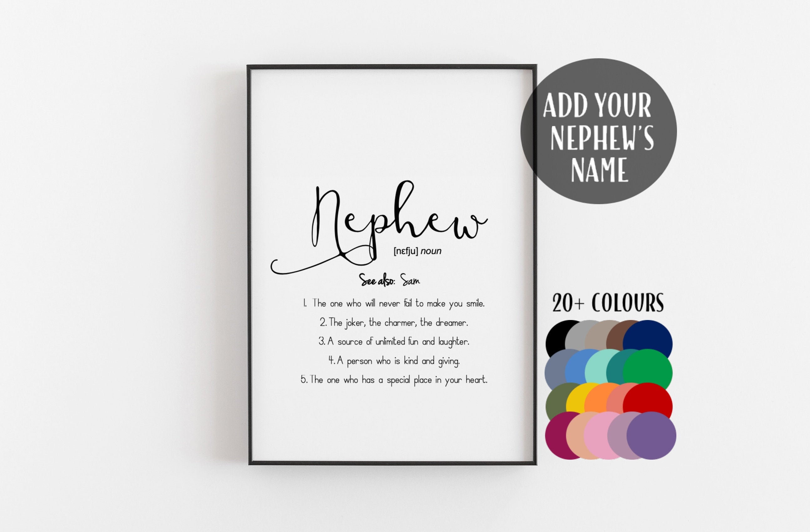 Nephew Gifts Nephew Print Gifts for Nephew Gifts From Aunt Etsy UK