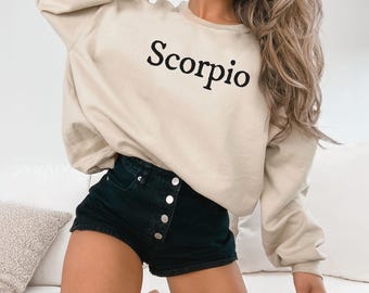 Scorpio Sweatshirt, Vintage Zodiac Crewneck, Astrology Gift