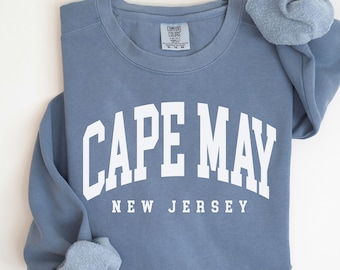 Comfort Colors® Cape May New Jersey Sweatshirt, Unisex Crewneck