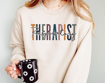 Respiratory Therapist Sweatshirt, Retro Therapy Crewneck