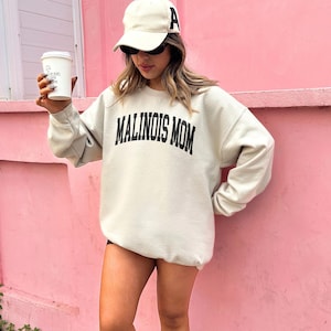 Malinois Mom Sweatshirt, Malinois Mama Sweater, Dog Mom Sweater, Belgian Malinois Dog Breed, Gift For Dog Mom, Unisex Crewneck Sweatshirt