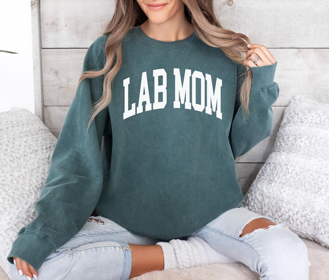 Lab Mom Sweatshirt, Labrador Retriever, Dog Mom Pullover, New Puppy ...