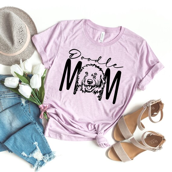 Doodle Mom - GoldenDoodle - Golden Retriever Poodle - Custom Dog Mama Shirt - Rescue Dog Breed - Dog Lover Gift - Unisex Graphic Tee
